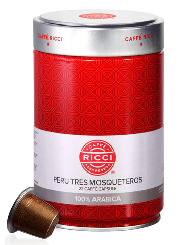Caffè Ricci Nespresso Capsules - Peru Tres Mosqueteros