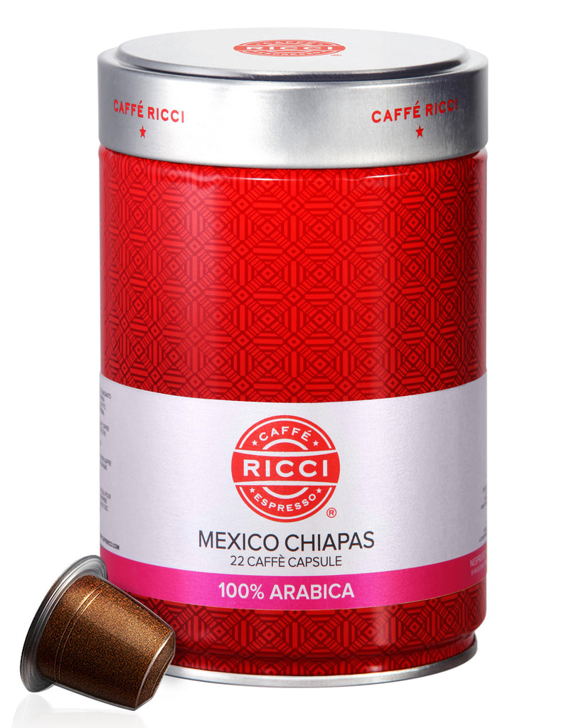 Caffè Ricci Organic Fairtrade Nespresso Capsules - Mexico Chiapas