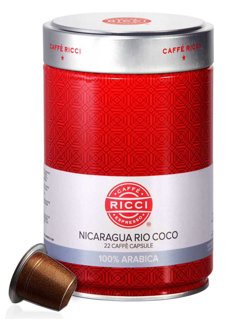 Caffè Ricci Organic Fairtrade Nespresso Capsules - Nicaragua Rio Coco